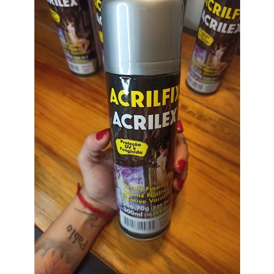 Verniz Fixador Spray 300 Ml Fosco Acrilfix Acrilex Para Pintura Tela ...