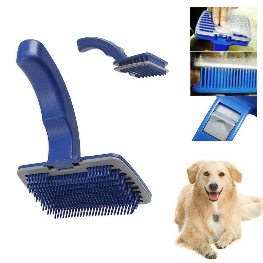 Escova Removedora de Pelos Cachorro ou Gato Pet Self Cleaning | Shopee ...