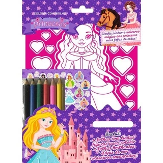 Princesas - Colorir com Brilho