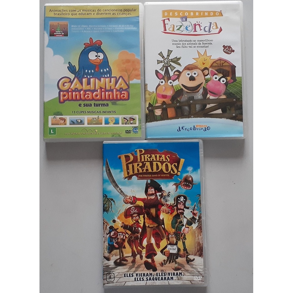 Galinha Pintadinha 6 DVD em 1 - Filme Coleção Desenho Infantil