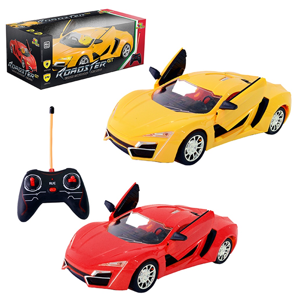 Carrinho de Controle Remoto - GT Racer Amarelo - Estrela