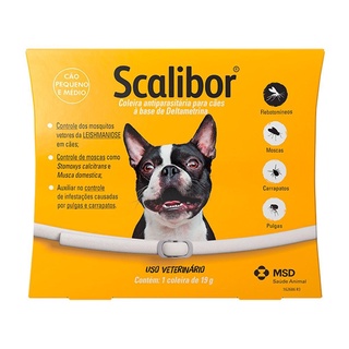 Kit 2 Coleiras Antipulgas Scalibor Cães Pequenos 48cm - Combo 2 Unidades