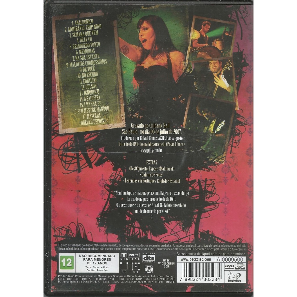DVD Pitty, {Des} Concerto | Shopee Brasil