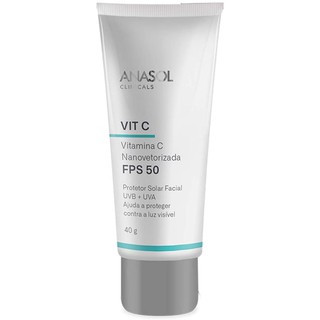 Anasol Protetor Solar Facial Clinicals FPS 50 Vitamina C 40 g - Vegano
