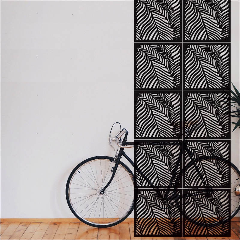 8 Un. Painel Revestimento cobogó mdf Preto vazado 3mm 30x30