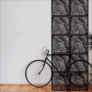 8 Un. Painel Revestimento cobogó mdf Preto vazado 3mm 30x30