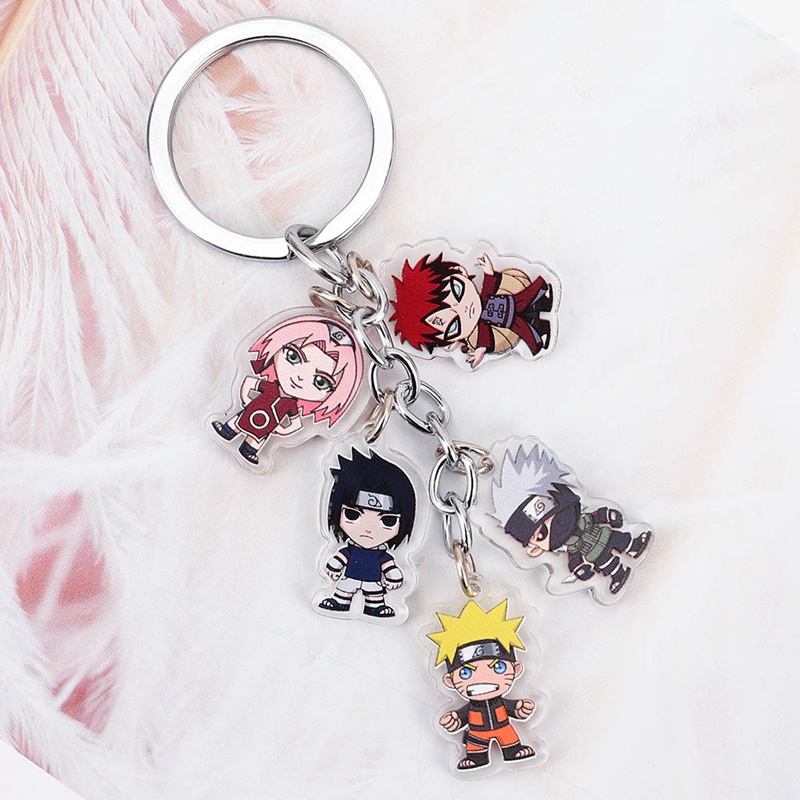 Chaveiro almofada Naruto, Sasuke, Itachi Uchiha, Minato, Kakashi, Jiraiya e  Sakura anime Naruto Shippuden almofadado kawaii fofo bolsa e chave