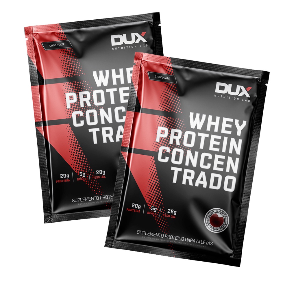 KIT WHEY PROTEIN CONCENTRADO DUX – SACHÊ 28G ( 2 SACHÊS)