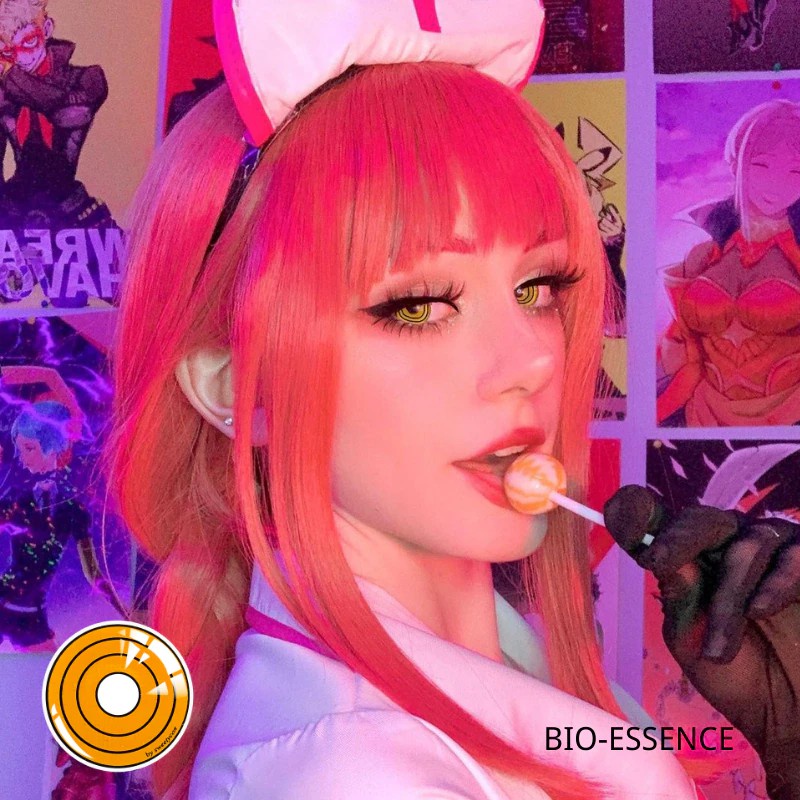 UYAAI 2 Pçs/Par De Lentes De Contato Anime Acessórios Motosserra Cosplay  Halloween Makima - Escorrega o Preço