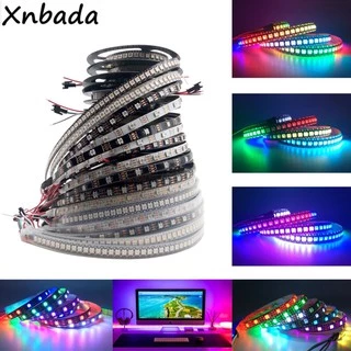 Xnbada Fita Led Rgb, Faixa Led (5M, 30, 60 Leds, 1m, 74, 96, 144leds, Ws2812B, Ws2812