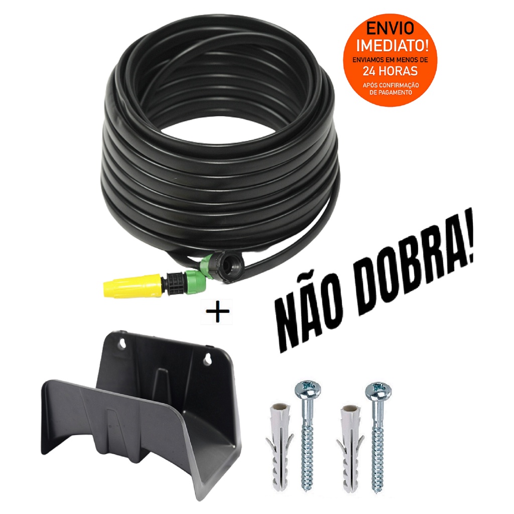 Kit Mangueira Black Flat Siliconada M Suporte Parafusos E Buchas Shopee Brasil