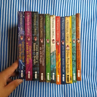 coleção 12 livros Como treinar seu dragão