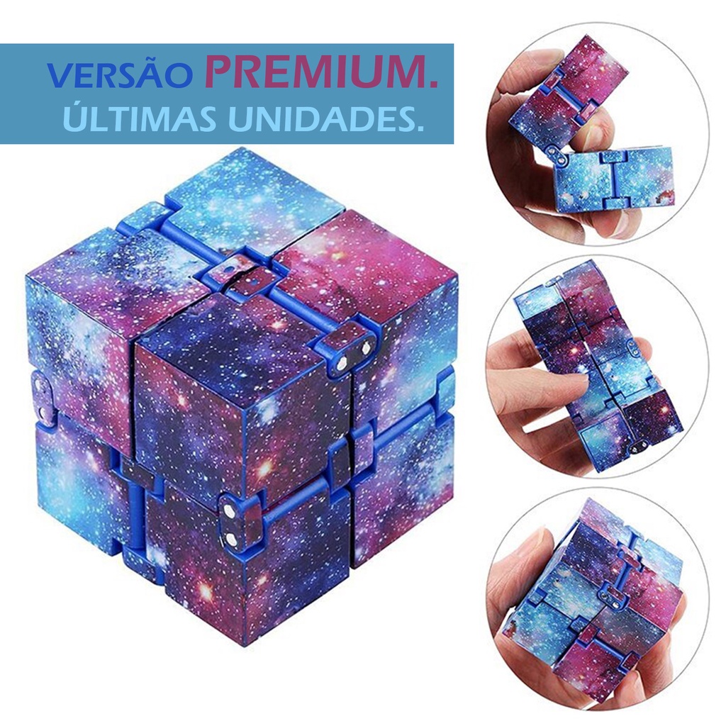 Cubo Infinito Colorido Infinity Cube Especial Fidget Anti Estresse ...