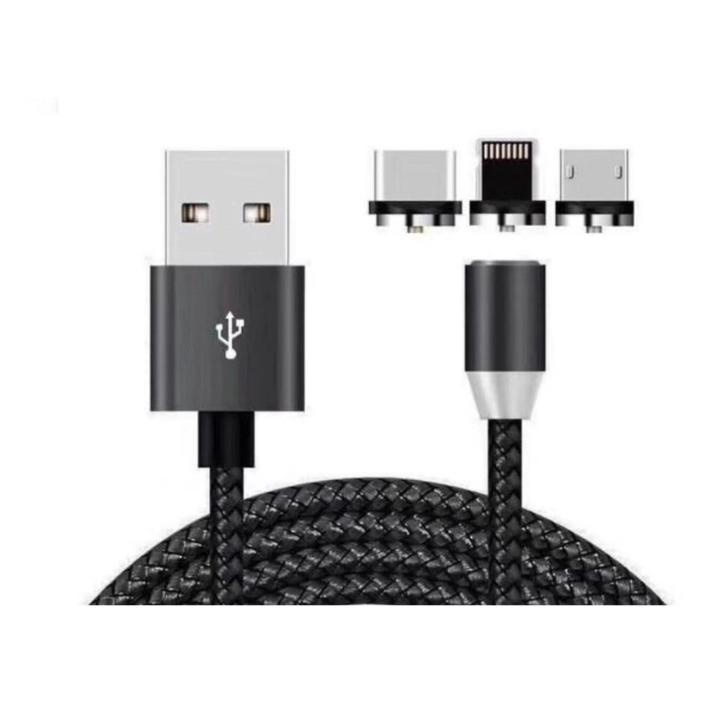 Cabo Usb Carregador Magnetico Em Android Tipo C Iphone Shopee Brasil