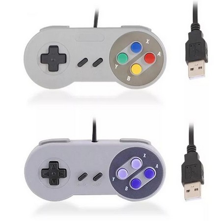 Controle Manete Joystick Super Nintendo Snes USB para PC Computador Vídeo  Game Retro Premium - Temos Uai Variedades