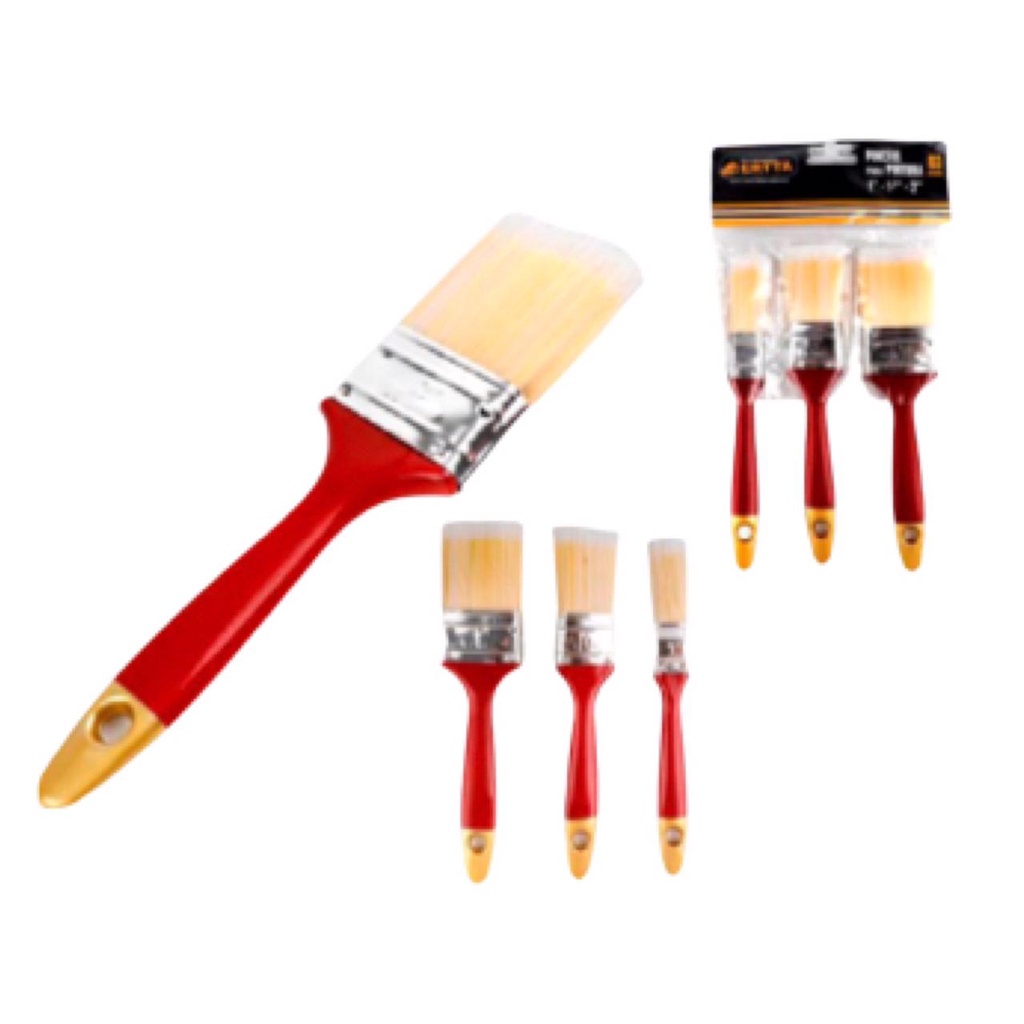 Kit 03 Pincéis Trincha Pincel Para Pintura Cabo De Plástico - FERP-56 ...