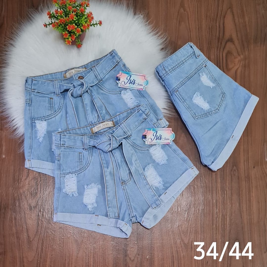 Short Jeans com Laço – D'Mulher Boutique