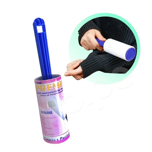 Tira Pelos De Roupa Tecido Adesivo - Rolo Com 10 Folhas | Shopee Brasil