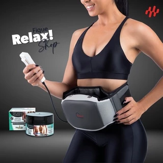 Cinta Modeladora Abdominal Vibratória Ajustável Tonificador