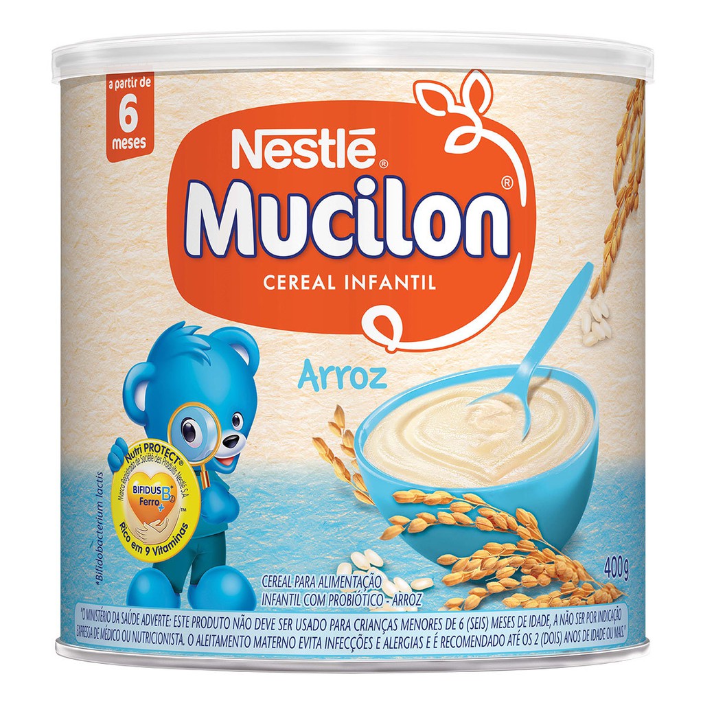 Cereal Infantil de Arroz Mucilon 400g | Shopee Brasil