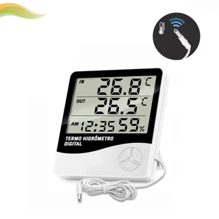 Termo Higrometro Medidor Temperatura Umidade Sensor Externo