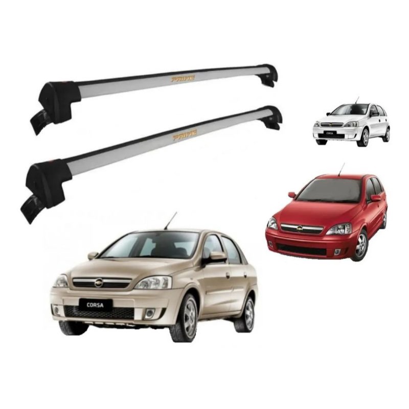Rack de Teto Bagageiro GM Chevrolet Corsa Hatch frente Montana Premium ...