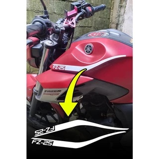 adesivo faixa para tanque da moto fz25 nova fazer250