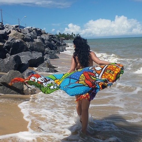 Canga de Praia Mapa do Tesouro em Promoção na Americanas