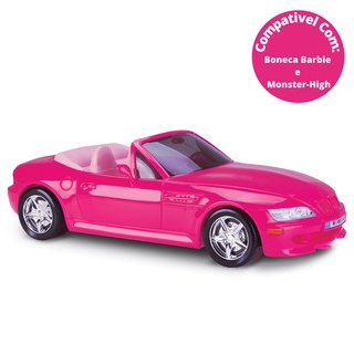 Carrinho de Controle Remoto - Barbie - Fashion Driver Conversível - Candide