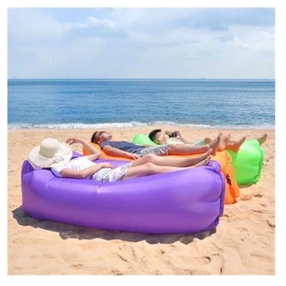 Sofa Inflavel Preguicoso Camping Praia Saco De Dormir Cama Portatil de Acampamento