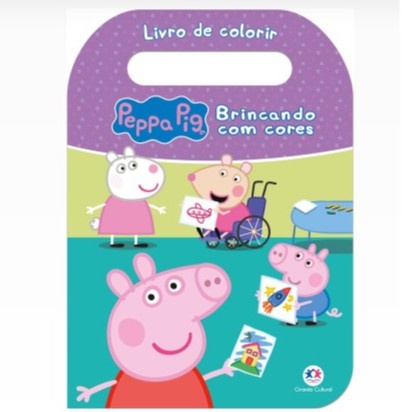 Kit Infantil Colorir Box c/12 Lápis Peppa Pig