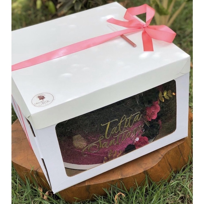 Caixas para Bolo com visor 35x35x23cm