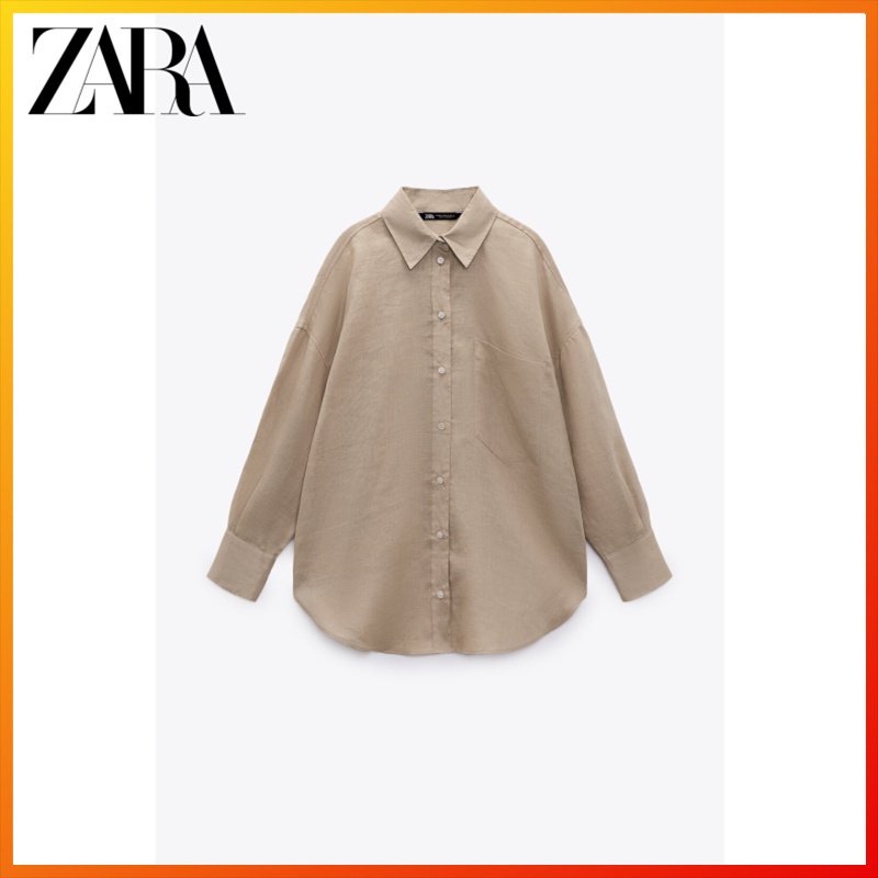 10 blusas de lino de Zara elegantes que no pican ni dan calor para