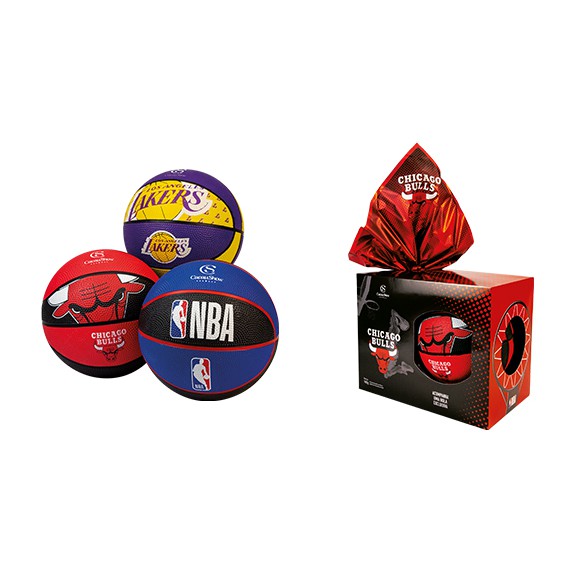 Cacau Show - Ovo Chocoesportes 160g Bola Basquete - Lakers, Chicago Bulls, NBA e Juventus