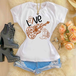 Tshirts feminina poliéster - Love Country