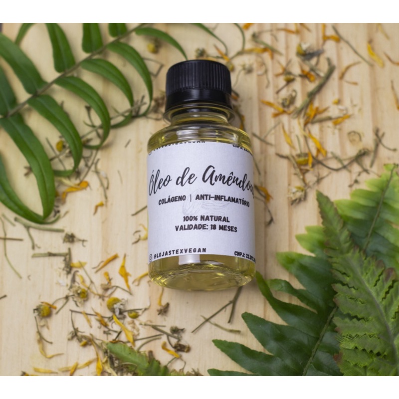 Óleo Vegetal de Amêndoas 100mL | Rico em Colágeno, Anti Estrias e ...
