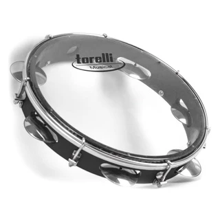 Pandeiro Torelli 10" Com Pele Transparente - Corpo Abs Preto Tp348