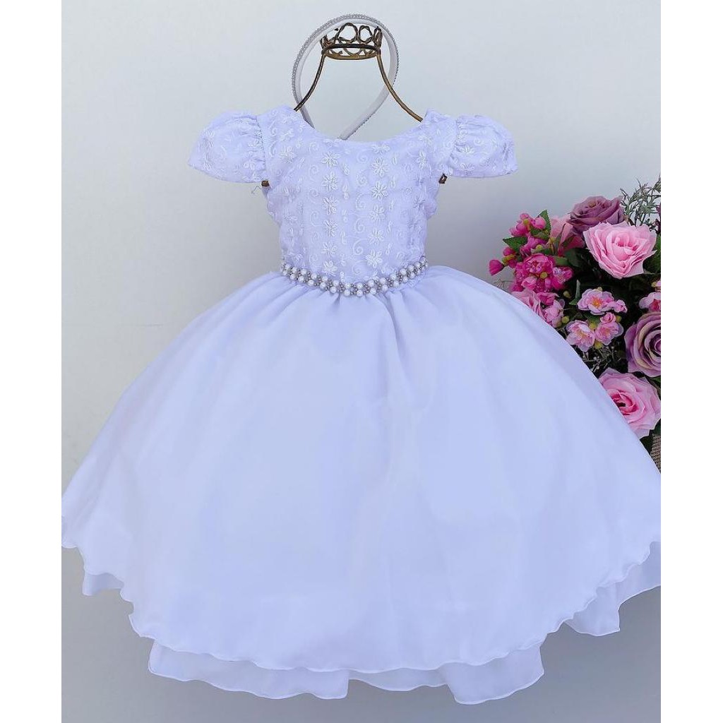 Roupa de batizado hot sale feminino 4 anos