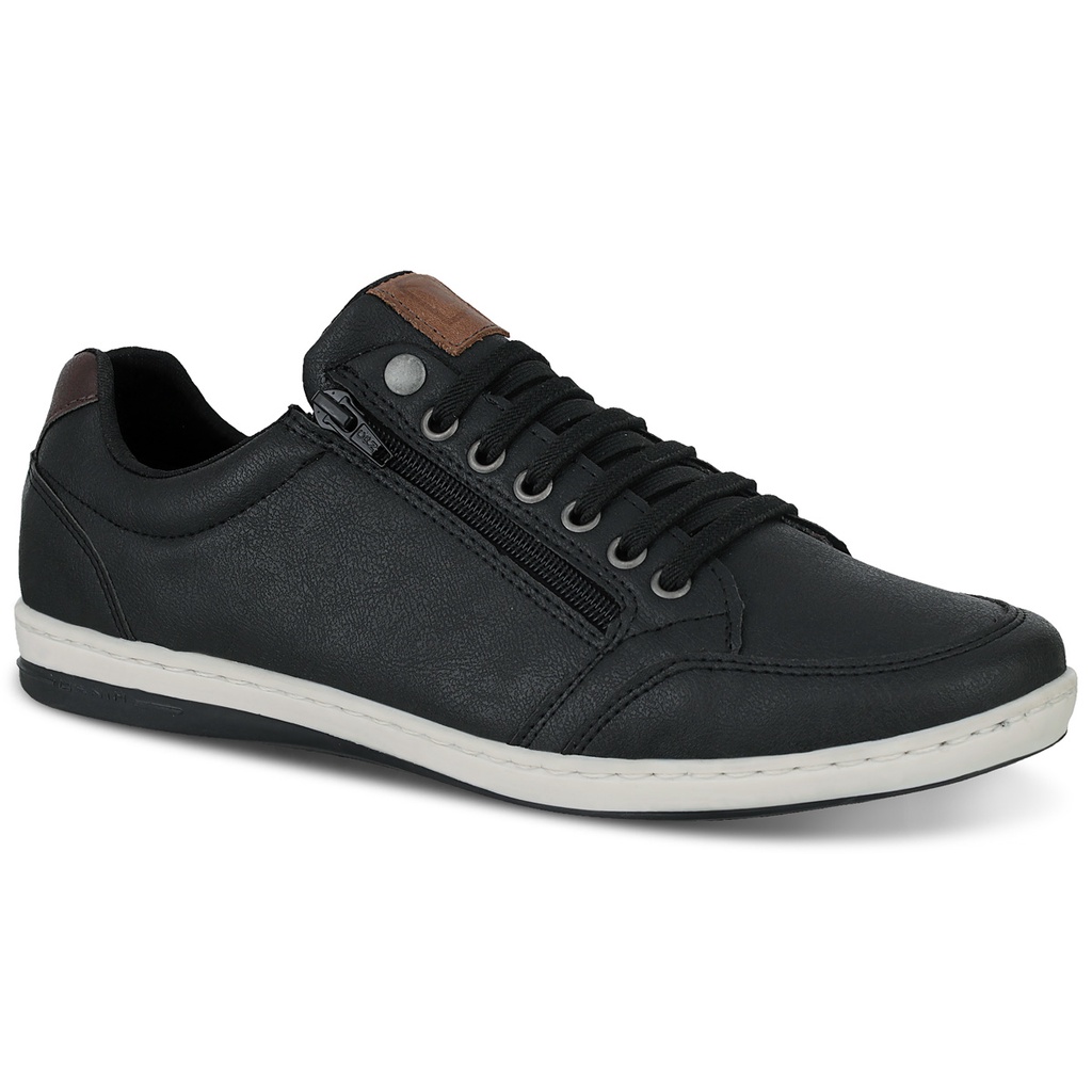 Sapatenis Masculino Casual Com Zíper