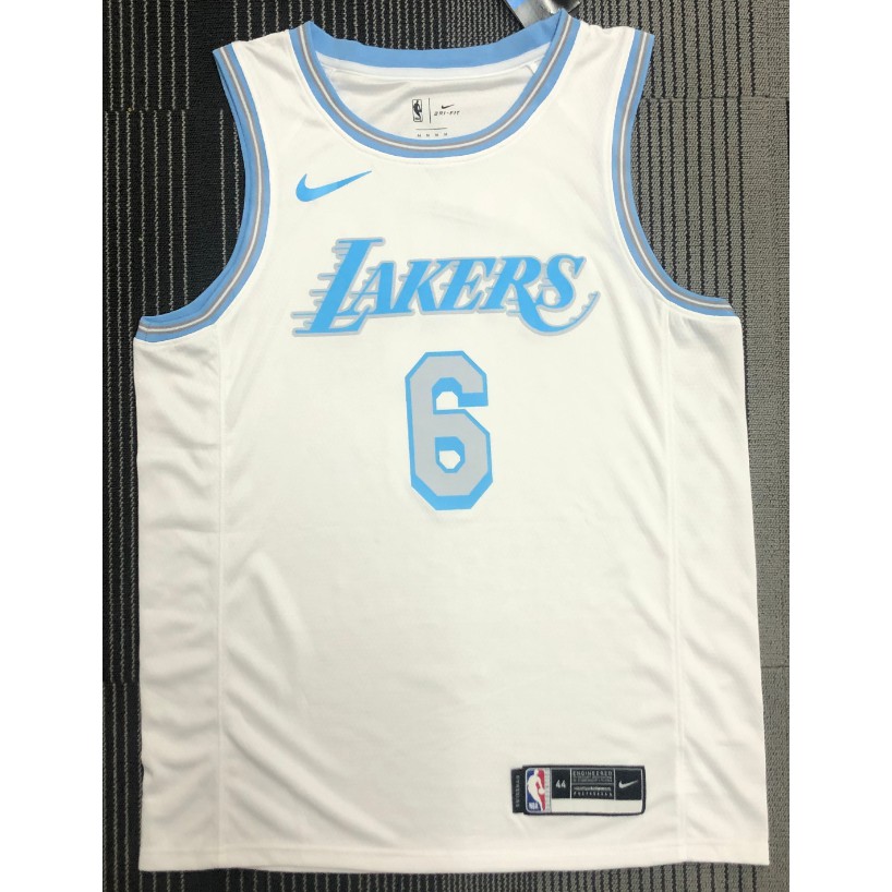N/B/A Hot Press Men's Basketball Jersey Los Angeles Lakers 6 # JAMES Edição Cidade Da Temporada ry0701