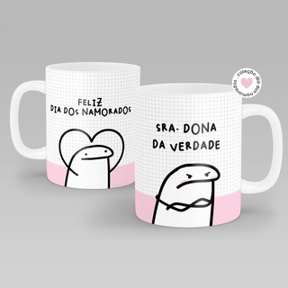 Caneca Cerâmica Florks Meme Dia dos Namorados Já Faz Uns Anos Que a Gente  Se Atura - 325ml no Shoptime