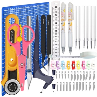 54 PCS Ofício Precisão Cutte Carving Hobby Ferramentas Kit De Aço Inoxidável Para DIY Arte Trabalhar , Recados E EVA