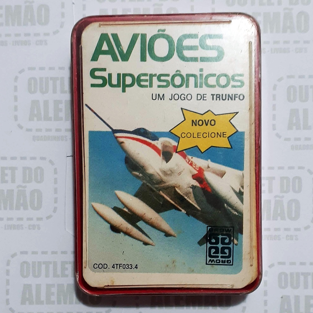 Brinquedos Raros - Jogo Super Trunfo Aviões de Caça Década de 1990