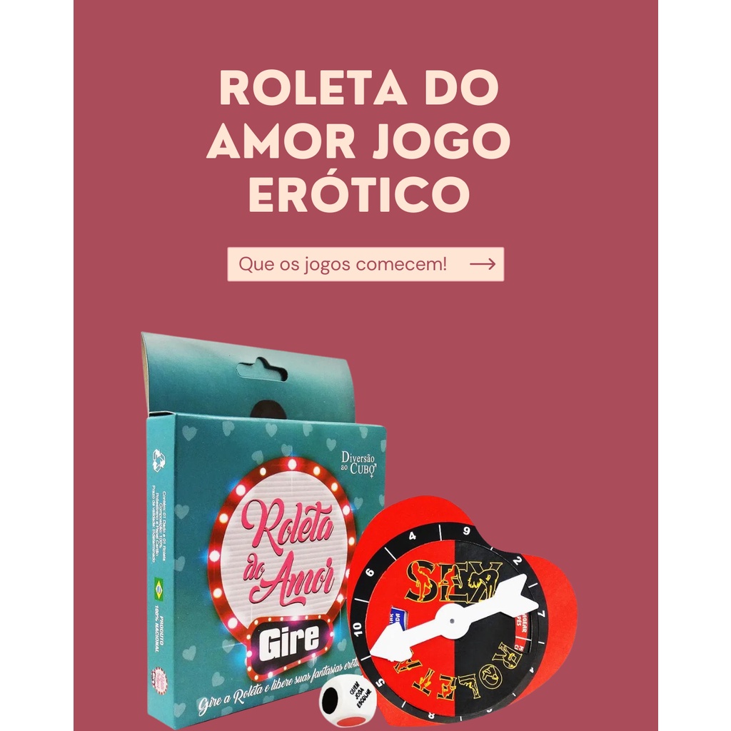 Roleta Do Amor Jogo Erótico Para Casal - Loja do Desejo