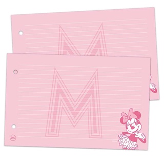 Refil de Fichas p/ Porta Fichas DAC Argolado Minnie c/ 80 fls