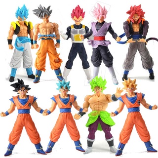Bonecos Dragon Ball Z Action Figure Colecionáveis Goku Vegeta Gogeta Broly 18cm Promoção