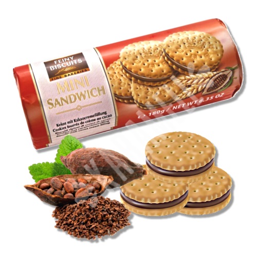Biscoitos Mini Sandwich Cream Cocoa - Importado Áustria