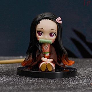 Figura Anime Demon Slayer para Crianças, Kamado Tanjiro, boneca modelo de  desenho animado, segurando bolas de arroz, presente de aniversário  infantil, brinquedos fantasma