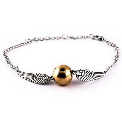 Pulseira Pomo de Ouro Harry Potter Quadribol Bracelete
