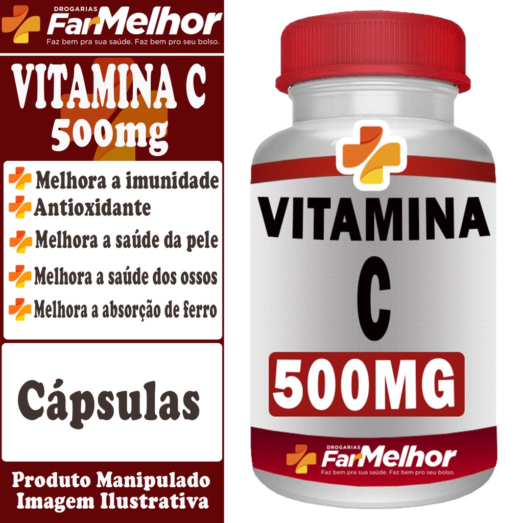 Vitamina C Pura Manipulada 500mg